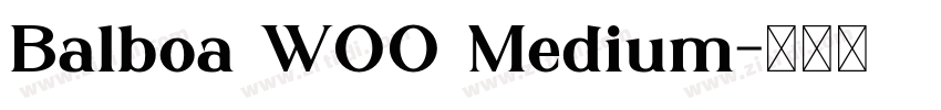 Balboa W00 Medium字体转换
